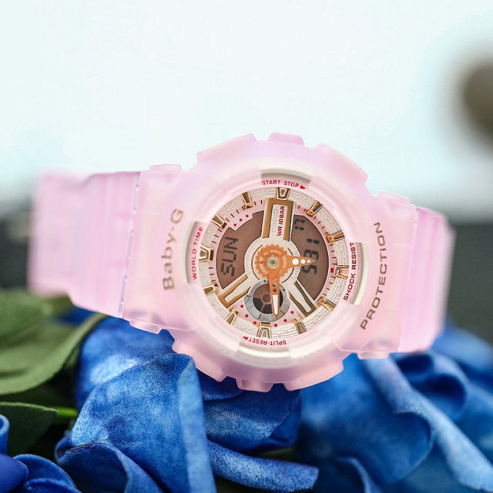 CASIO BABY-G BA-110SC-4ADR Women's Digital Sport Watch - Shock Resistant, Water Resistant for Swimming, Running & Outdoor Activities