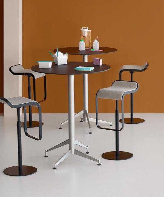 LEM Self-Returning Height Adjustable Stool by Lapalma - Ergonomic Office & Kitchen Stool for Home & Workspace