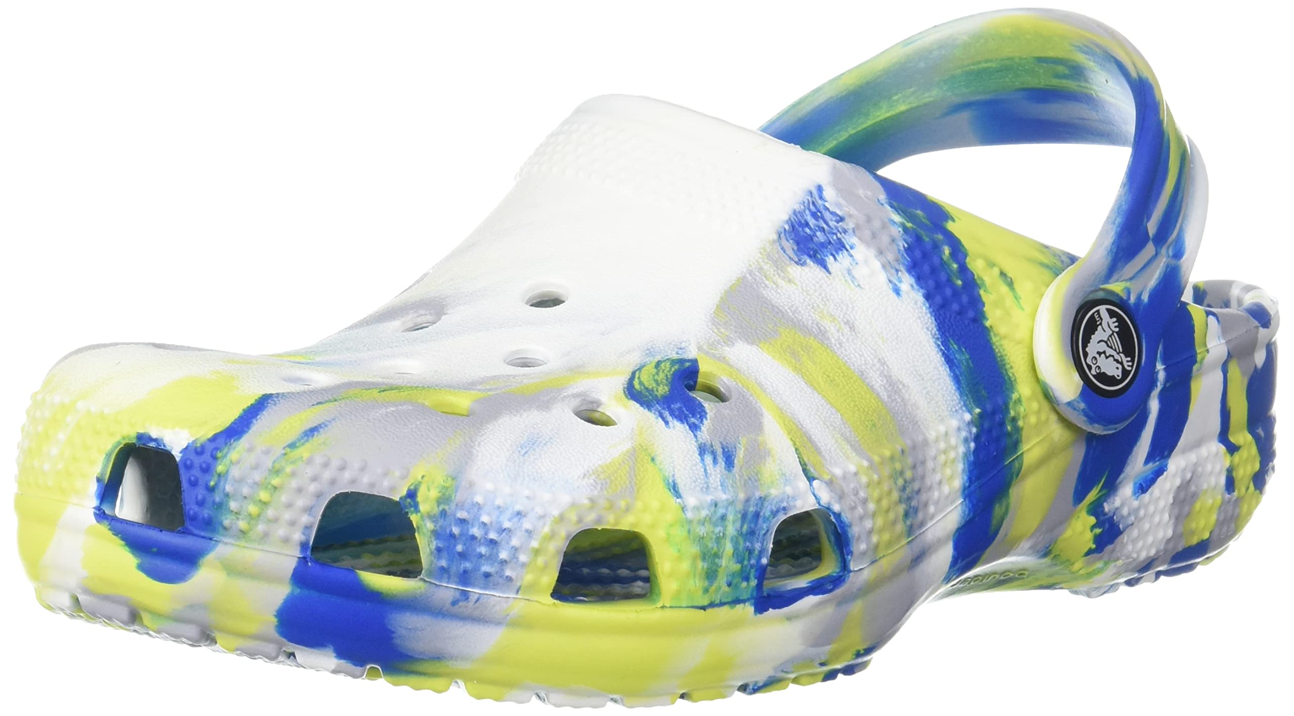 Crocs Unisex Kids Classic Marbled Tie Dye Clogs | Comfortable Water Shoes for Boys & Girls | Perfect for Beach, Pool & Outdoor Play