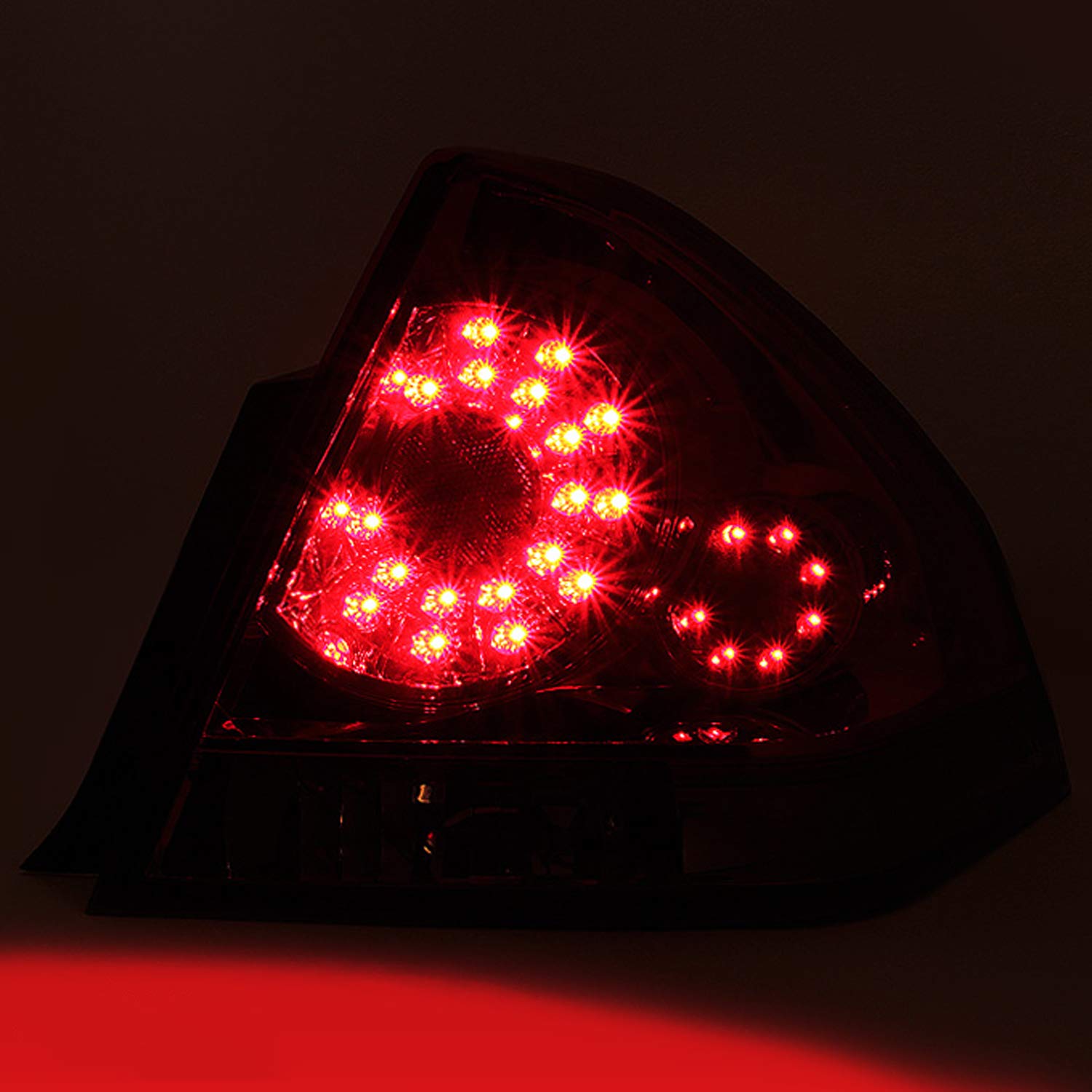 AKKON Smoke LED Tail Lights for 2006-2013 Chevy Impala Sedan - Brake Lamp Replacement Pair (Left + Right) - Upgrade Your Car's Style & Nighttime Visibility