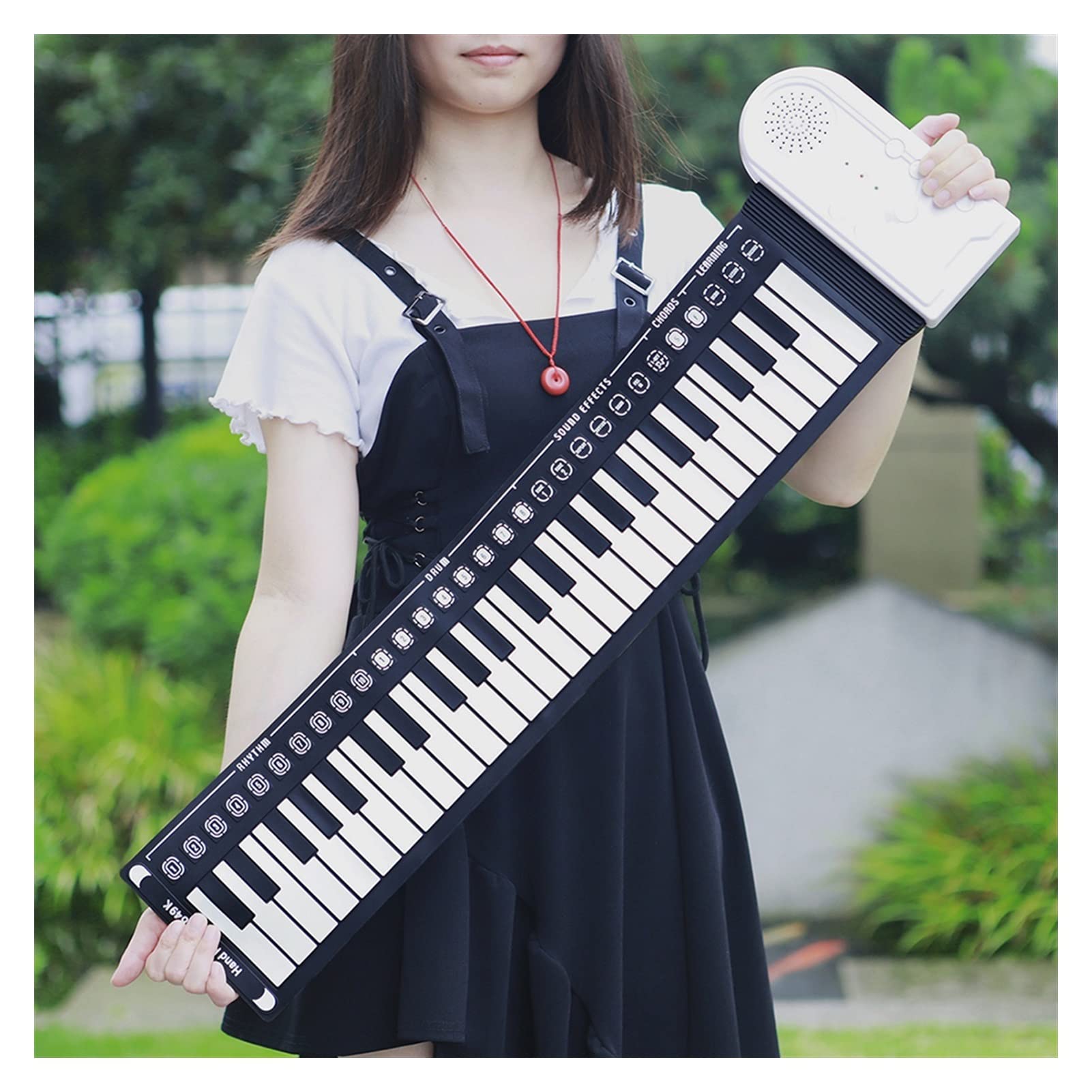 49-Key Foldable Piano Keyboard - Portable Electronic MIDI Keyboard with Built-in Speaker | Perfect for Travel, Home Practice & Live Performances