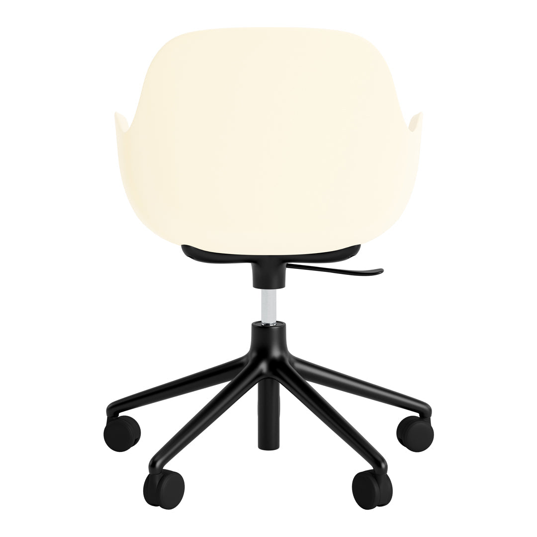 Modern Form Armchair with 5W Swivel Base & Gas Lift Mechanism - Ergonomic Office Chair for Home & Workspace Comfort