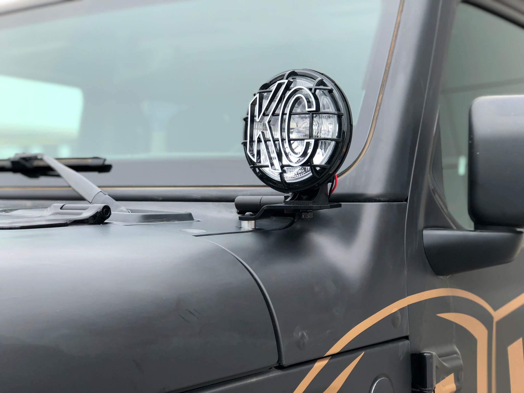 KC HiLiTES 97113 Jeep JL A-Pillar Mount with 6