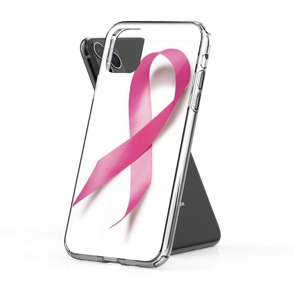 Pink Ribbon Breast Cancer Awareness Phone Case for iPhone 13 Pro Max/13/12/12 Pro Max/Mini/11 Pro Max/XR/SE 2020/7/8/X/Xs/6S Plus - Support a Cause with Style - Perfect for Everyday Use, Work, and Special Events