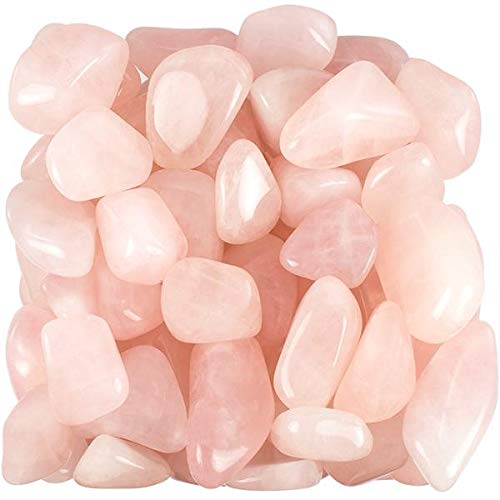 500+ Bulk Rose Quartz Tumbled Stones - 10 lbs Natural Healing Crystals for Reiki, Meditation, Jewelry Making & Home Decor