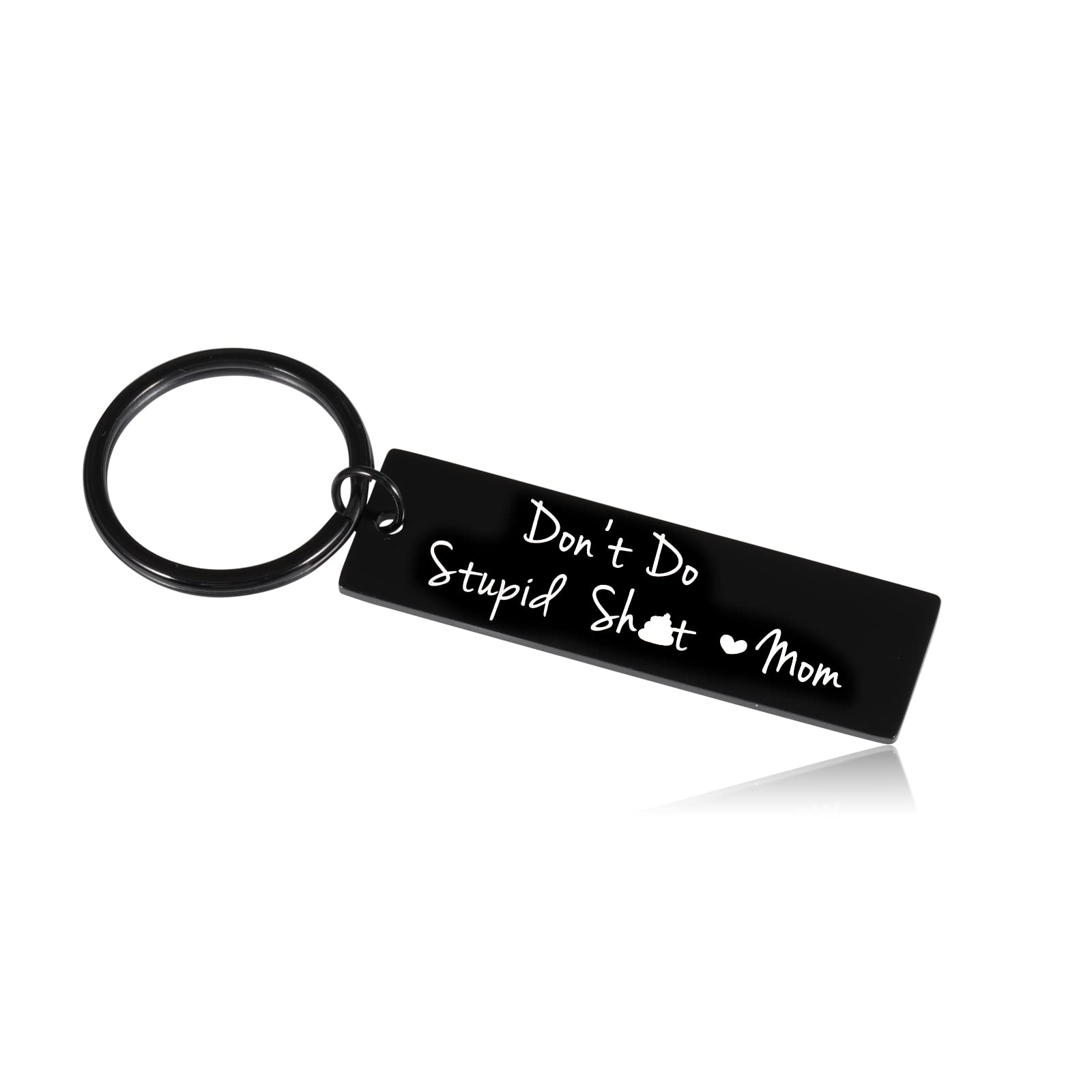 Funny 'Don't Do Stupid Stuff' Keychain - Valentine's Day, Christmas, Birthday, Graduation Gift for Her, Him, Teens, Daughter, Son, Women & Men - Perfect for New Drivers, Weddings & Special Occasions