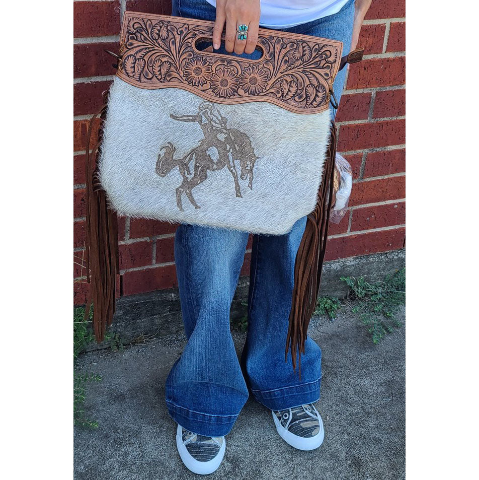 American Darling Genuine Cowhide Leather Purse for Women - Stylish Crossbody Handbag for Everyday Use, Work & Travel