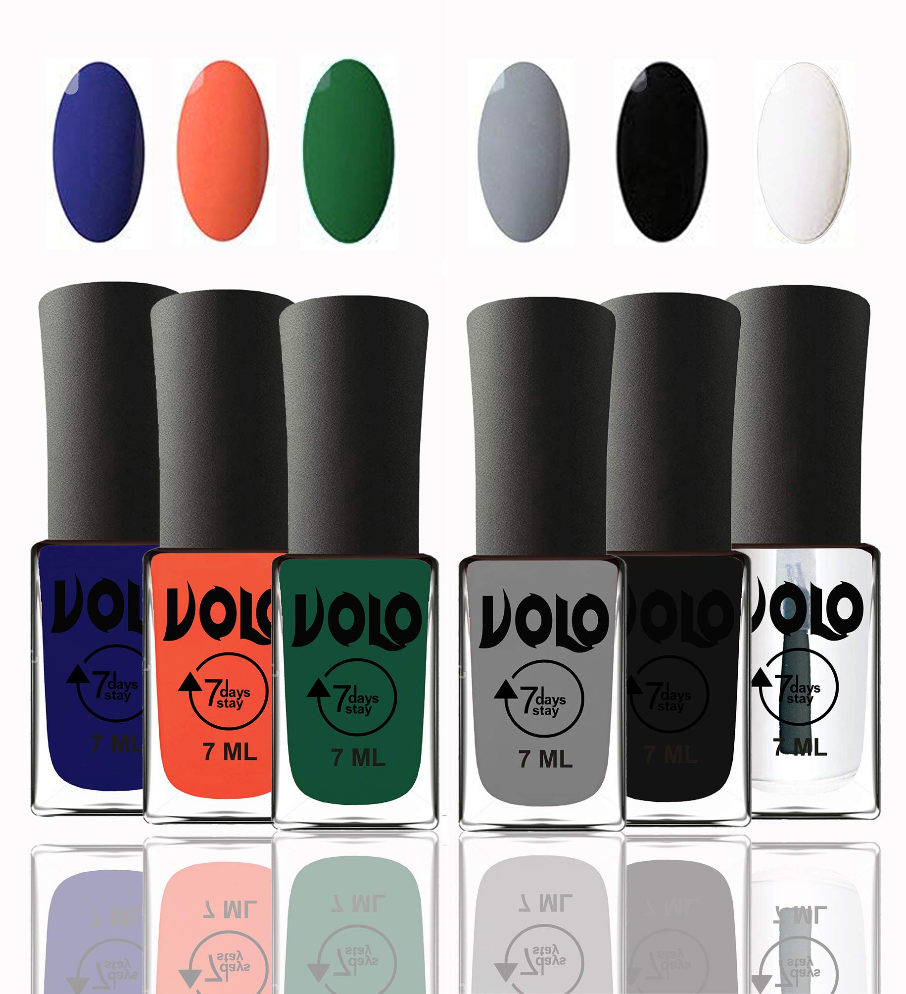 Volo 12 Colors Long Lasting Nail Polish Set for Women & Girls - Non-Toxic Chip-Resistant Nail Paint Kit for Home, Salon & Party Manicures