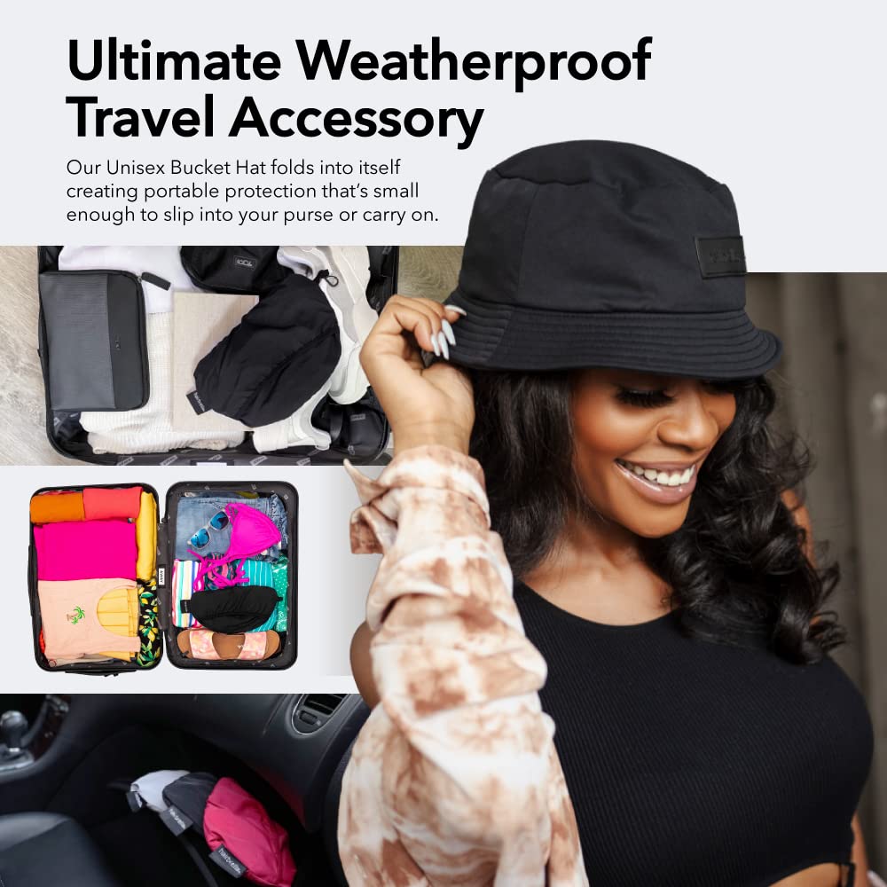 Waterproof Bucket Hat for Women & Men - UPF 50+ Sun & Rain Protection | Satin Lined Packable Outdoor Hat for Beach, Hiking, Fishing & Travel