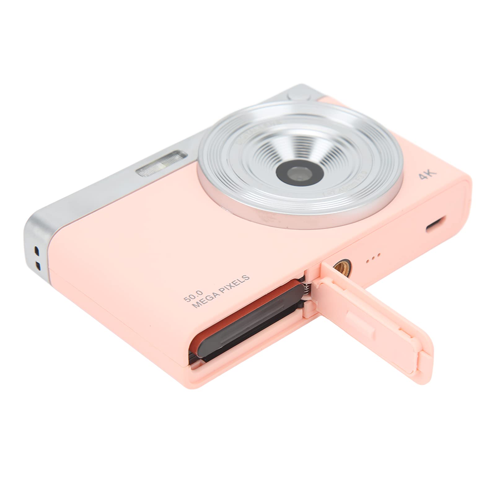 16X Zoom Digital Camera with 2.88in IPS HD Screen - Rose Pink Compact Camera for Macro Photography | Perfect for Travel, Vlogging & Everyday Shooting