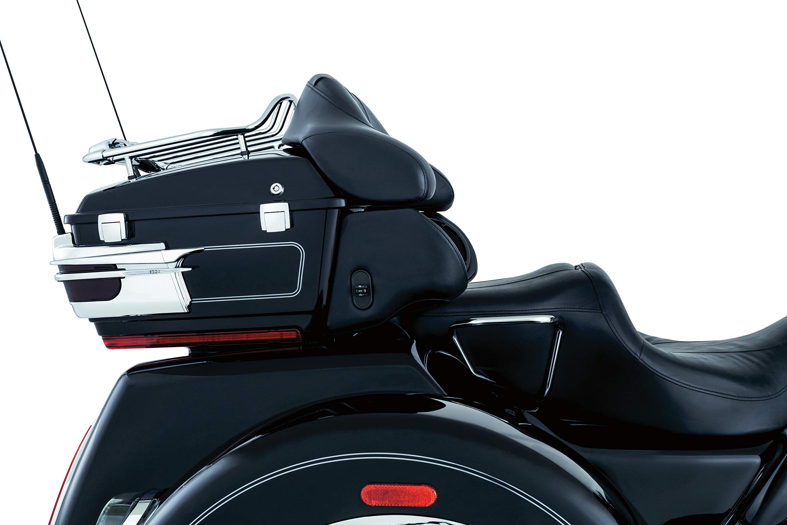 Kuryakyn 8957 Black Tour-Pak Trunk Luggage Rack & Storage Accessory - Relocator Kit for 2009-2013 Harley-Davidson Motorcycles | Perfect for Long-Distance Rides & Road Trips