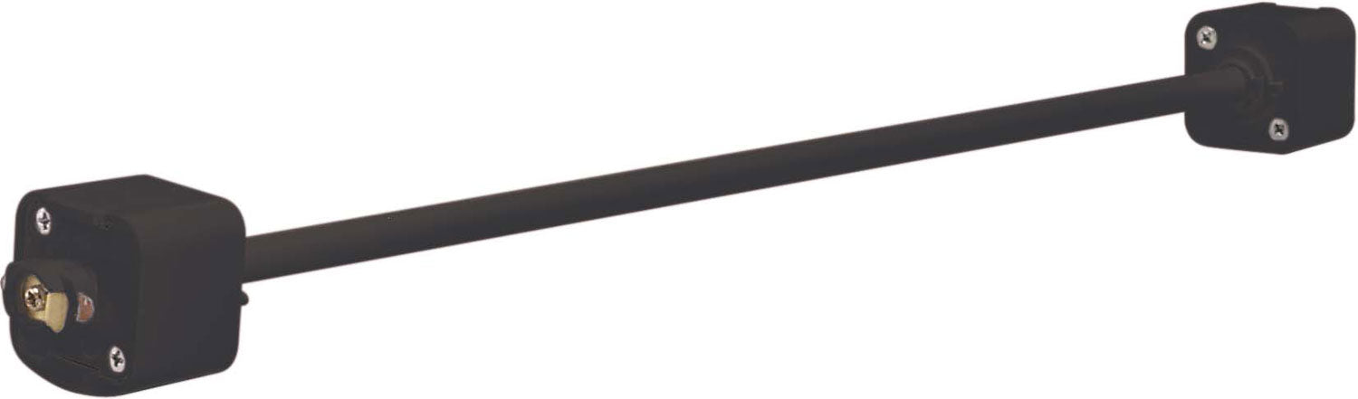 18-Inch Black Extension Wand for Track Lighting - Adjustable Length for Home, Office & Retail Display Lighting