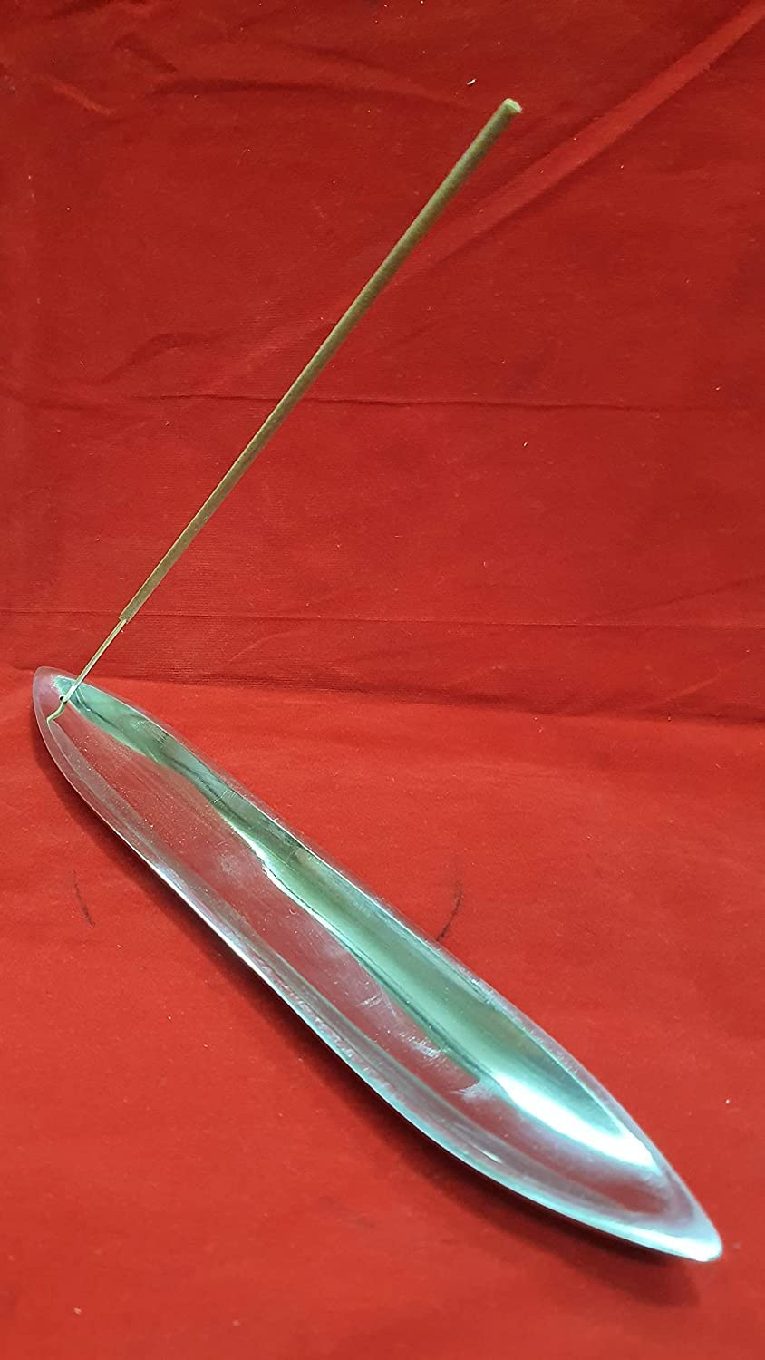 Stainless Steel Boat-Shaped Incense Holder - Aromatherapy Burner for Home & Office Decor | Perfect Gift for Meditation, Yoga & Relaxation Spaces