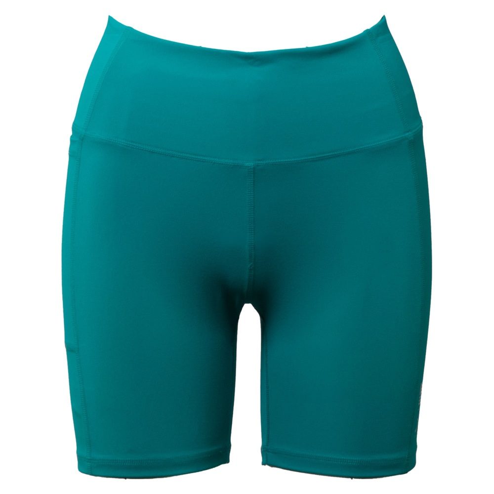 Women's High Waist Biker Shorts - Aqua Blue Workout Leggings for Cycling, Yoga & Running - Comfortable & Breathable Activewear