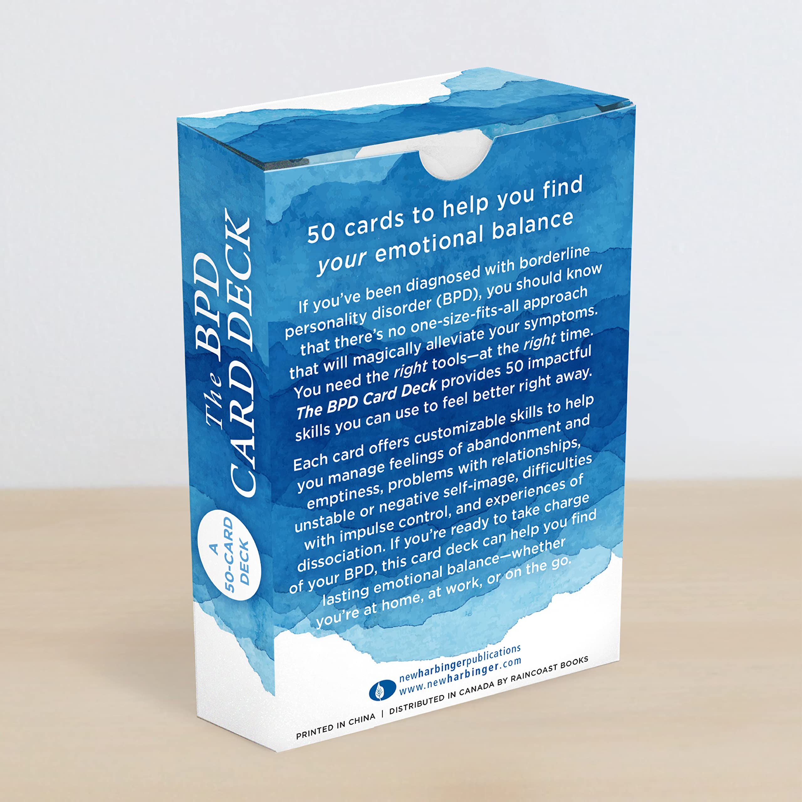 The BPD Card Deck: 50 Ways to Balance Emotions & Manage Borderline Personality Disorder - Daily Coping Skills for Therapy, Self-Care & Emotional Regulation