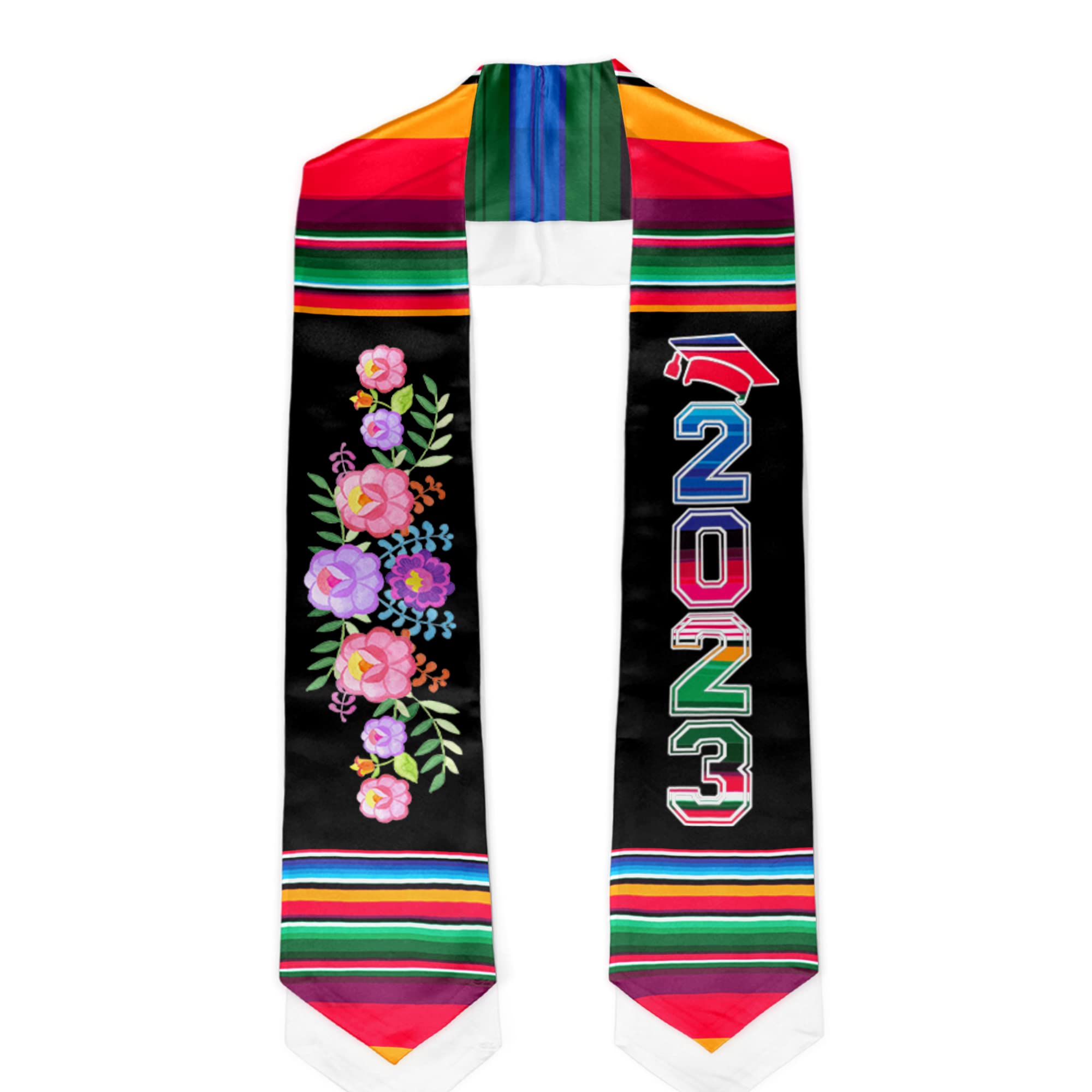 Mexican Graduation Stole 2023 - Mexico Flag Stole for Graduation Ceremony - Class of 2023 Gift - 72 Inch Graduation Sash - Perfect for High School & College Graduation Day Celebrations