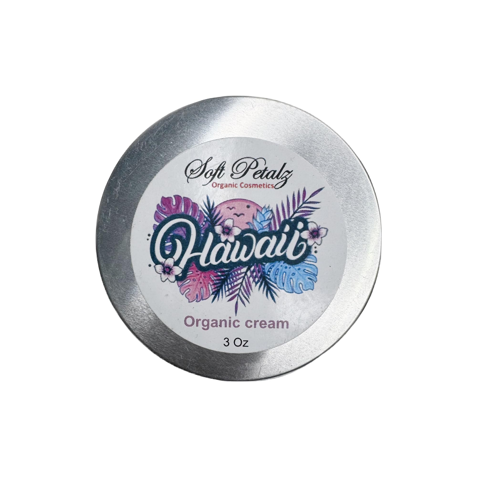 Organic Hawaiian Face & Body Cream by Soft Petalz - Hydrating & Nourishing for Dry Skin - Perfect for Daily Moisturizing & Spa Treatments
