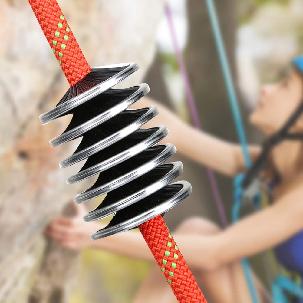 Premium Climbing Rope Brush - Heavy Duty Outdoor Rope & Cord Cleaning Tool for Rock Climbing, Hiking, Camping Gear Maintenance - Ideal for Washing and Maintaining Climbing Ropes, Hiking Gear, and Outdoor Equipment