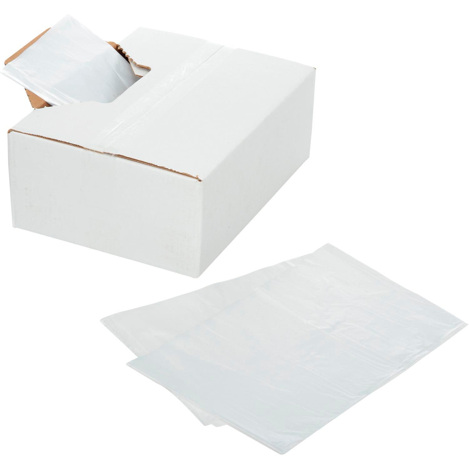 30-33 Gallon Super Duty Clear Trash Bags - 2.5 Mil Thick, 100 Count - Heavy Duty Garbage Bags for Home, Office & Commercial Use
