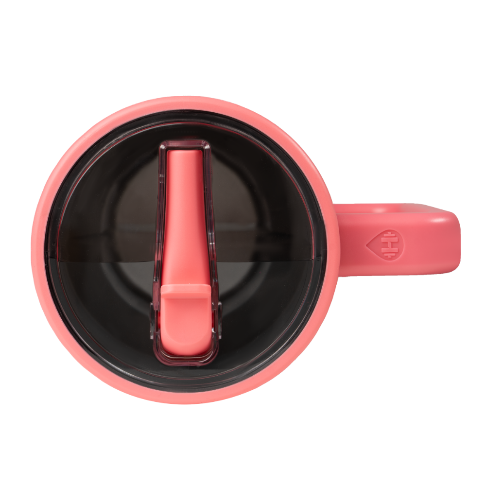 HydroJug 3L Large Water Bottle with Straw & Handle - Leakproof BPA-Free Salmon Color - Perfect for Gym, Hiking, and Outdoor Activities