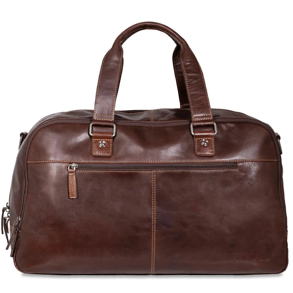 Jack Georges Weekender Duffle Bag - Premium Leather Travel Duffel for Men & Women - Perfect for Gym, Business Trips & Weekend Getaways