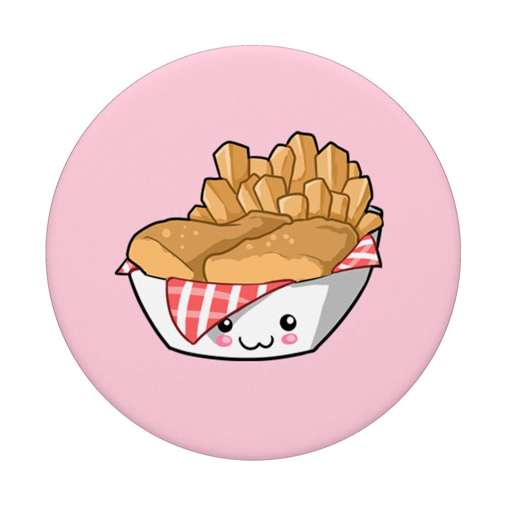 Cute Kawaii Chicken Finger Cartoon for Kids - Fun Fast Food Snack
