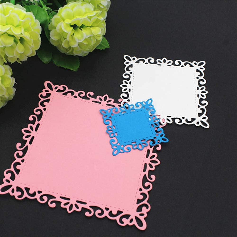 ZECNG Carbon Steel Geometric Shape Cutting Dies - Heart, Round, Rectangle Die Cuts for Card Making, Scrapbooking, Embossing | DIY Paper Craft, Photo Album Decor, Gift Wrapping Tool | Perfect for Handmade Greeting Cards, Wedding Invitations, and Craft Projects