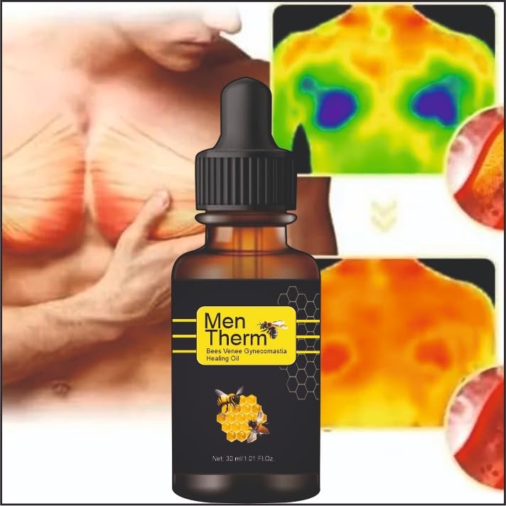 Gabana Men's Therm Bees Venee Heating Oil - 30ml Bottle for Muscle Pain Relief & Warmth - Perfect for Massage, Aromatherapy & Cold Weather Comfort