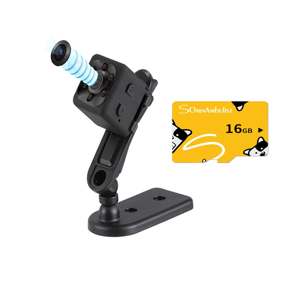 AlexGT Mini Security Camera - SQ11 Full 1080P Body Camera with Night Vision & Motion Detection | Portable Sports DVR Camcorder for Home, Office, Car Surveillance | Perfect for Outdoor Adventures, Workplace Security & Vehicle Monitoring