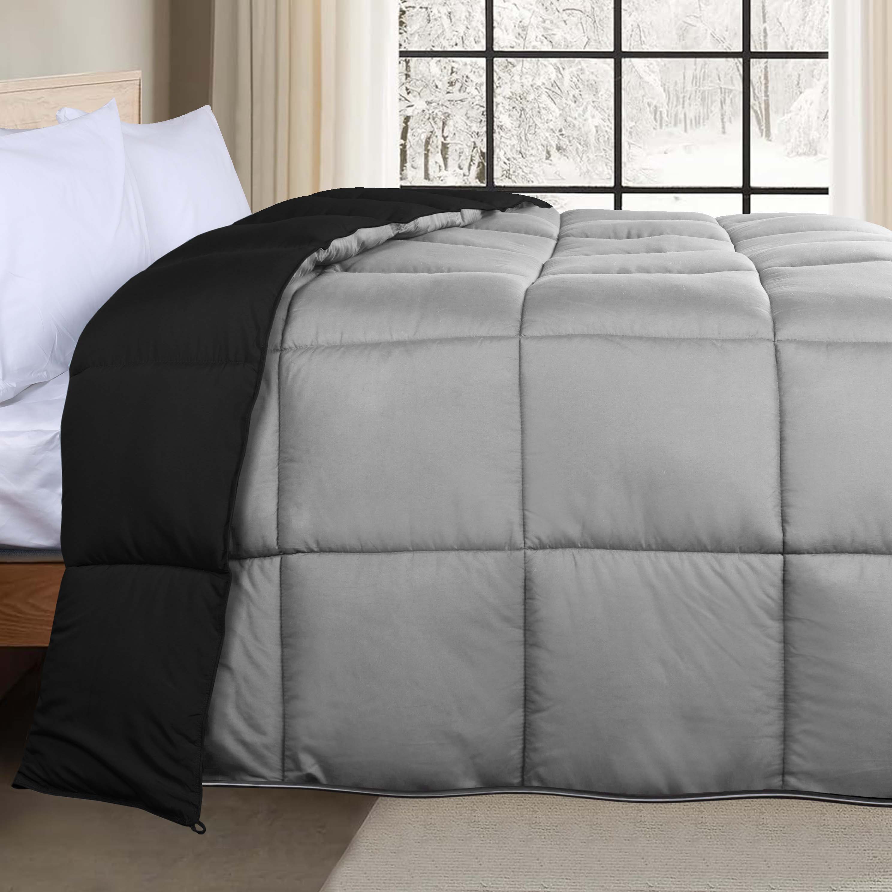 Luxury Brushed Microfiber Reversible Comforter Set - Ultra Soft Bedding for All Seasons - Perfect for Master Bedroom, Guest Room & Dormitory