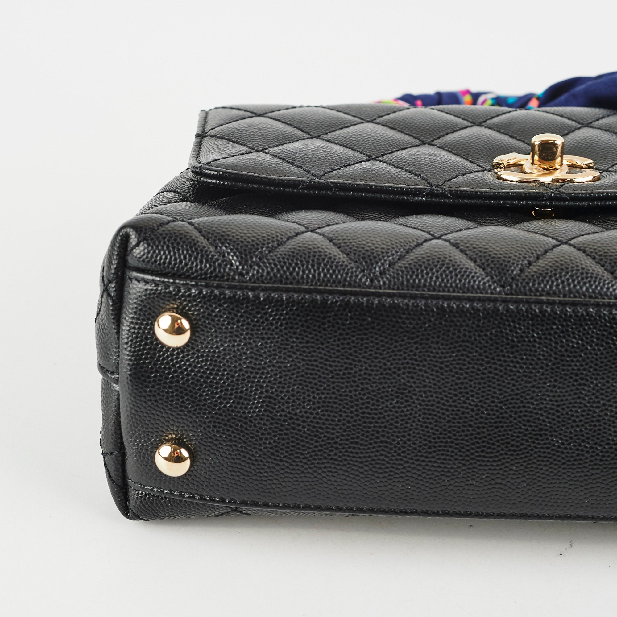 Chanel Small Coco Handle Bag in Black Caviar Leather - Luxury Crossbody Purse for Women, Perfect for Date Night & Evening Events