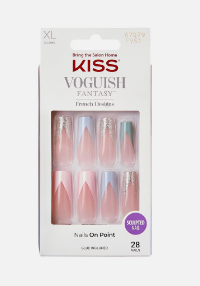 KISS VOUGISH Press On Nails - Long Lasting Fake Nails with Glue - Perfect for Parties, Weddings & Special Events