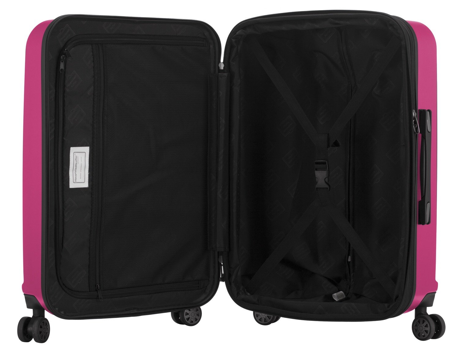 Unisex Pink Glossy 65cm Cabin Luggage - Lightweight Carry-On Suitcase for Business Travel & Weekend Getaways | Perfect for Airplane Overhead Bin & Train Trips