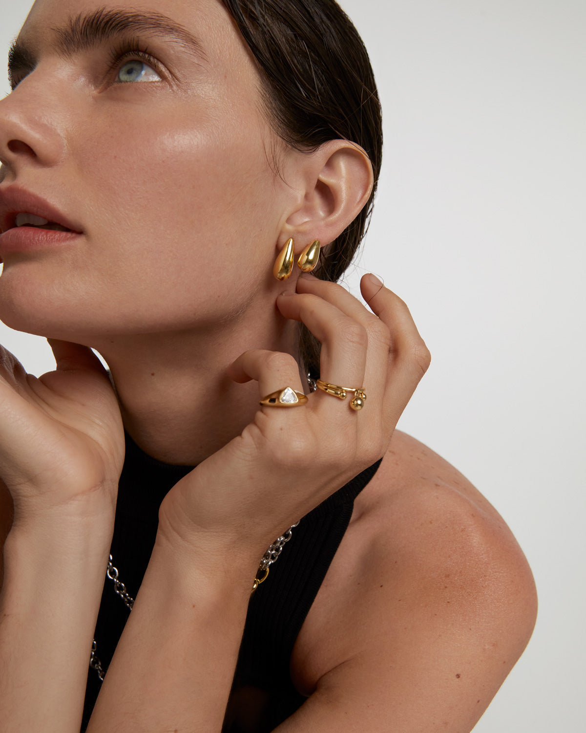 GRID 1 Sugar Earrings - Dainty Stud Earrings for Women | Hypoallergenic & Lightweight | Perfect for Everyday Wear, Parties & Gifts