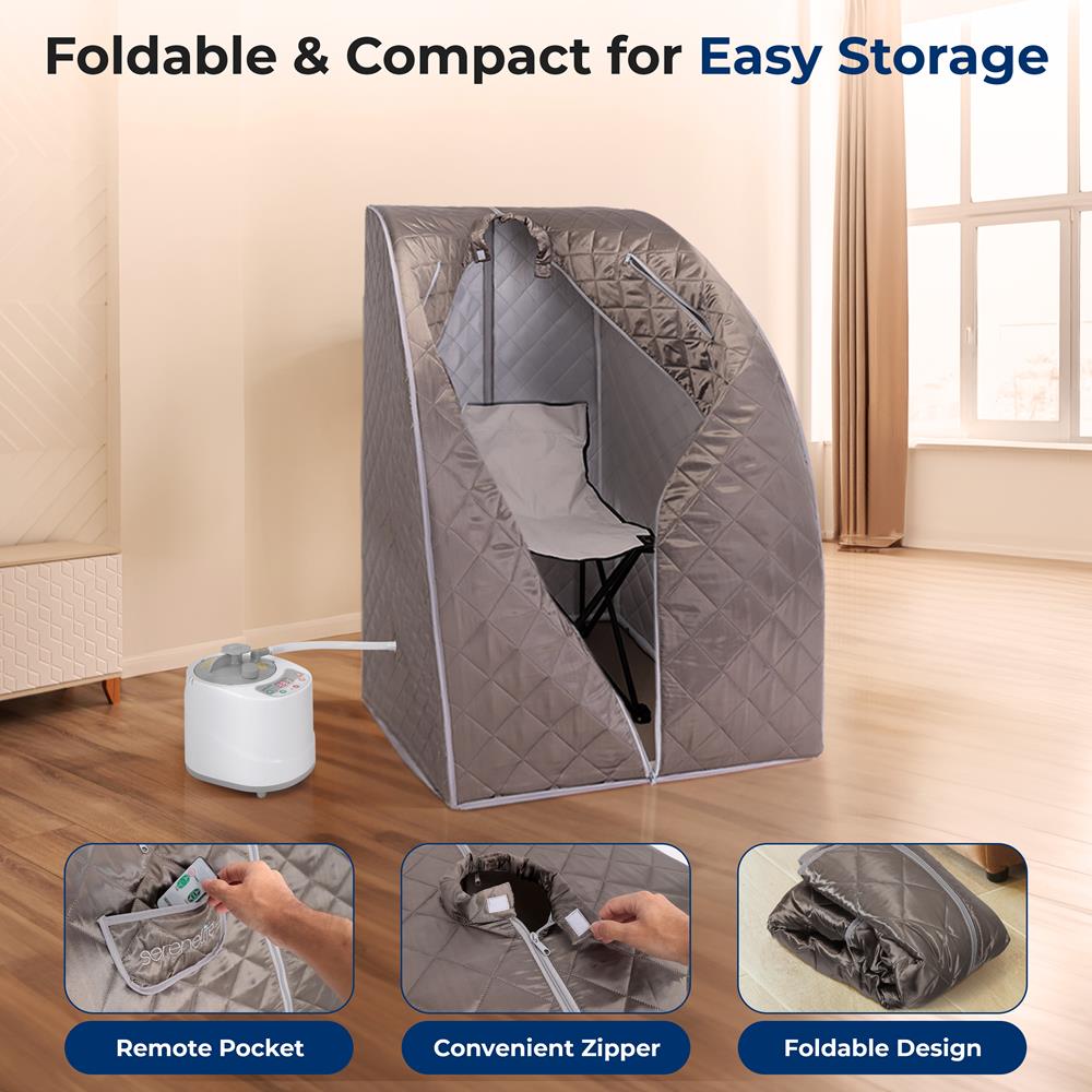 Portable Stem Sauna Tent for Home Use - Compact & Lightweight Personal Sauna for Relaxation & Detox - Perfect for Spa, Yoga & Wellness Therapy