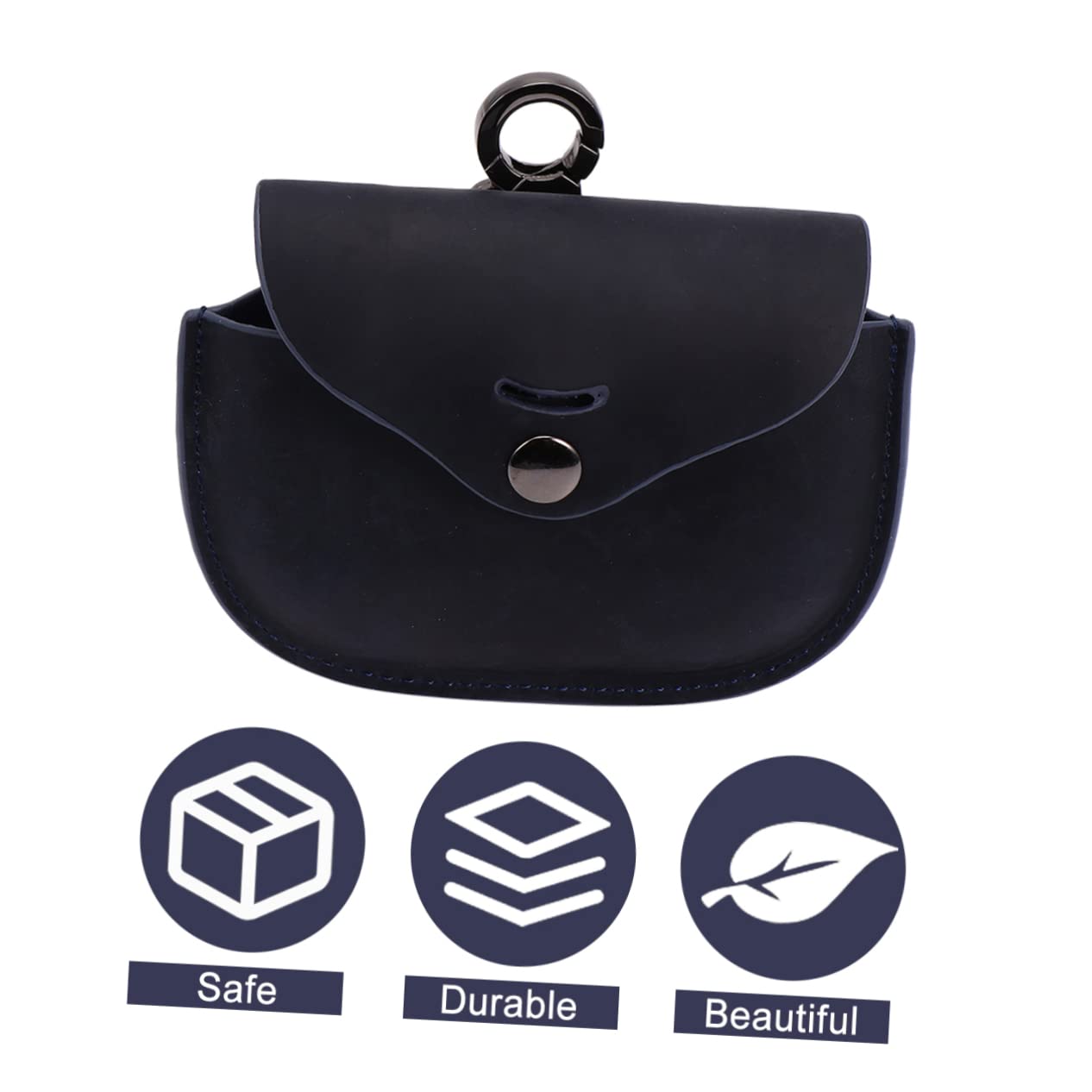 Gadpiparty Wireless Earbuds 3 Sets with Genuine Leather Carrying Case - Portable Headphone Storage Bag for Travel, Gym, and Daily Use
