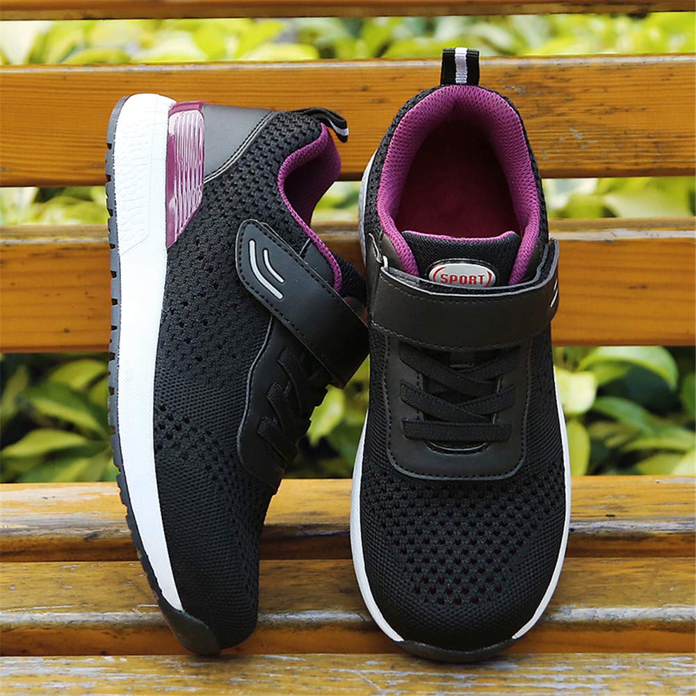 Leader Show Women's Comfortable Non-Slip Walking Shoes for Elderly - Hook & Loop Casual Sneakers with Safety Features | Perfect for Daily Walks, Light Exercise & Senior Activities