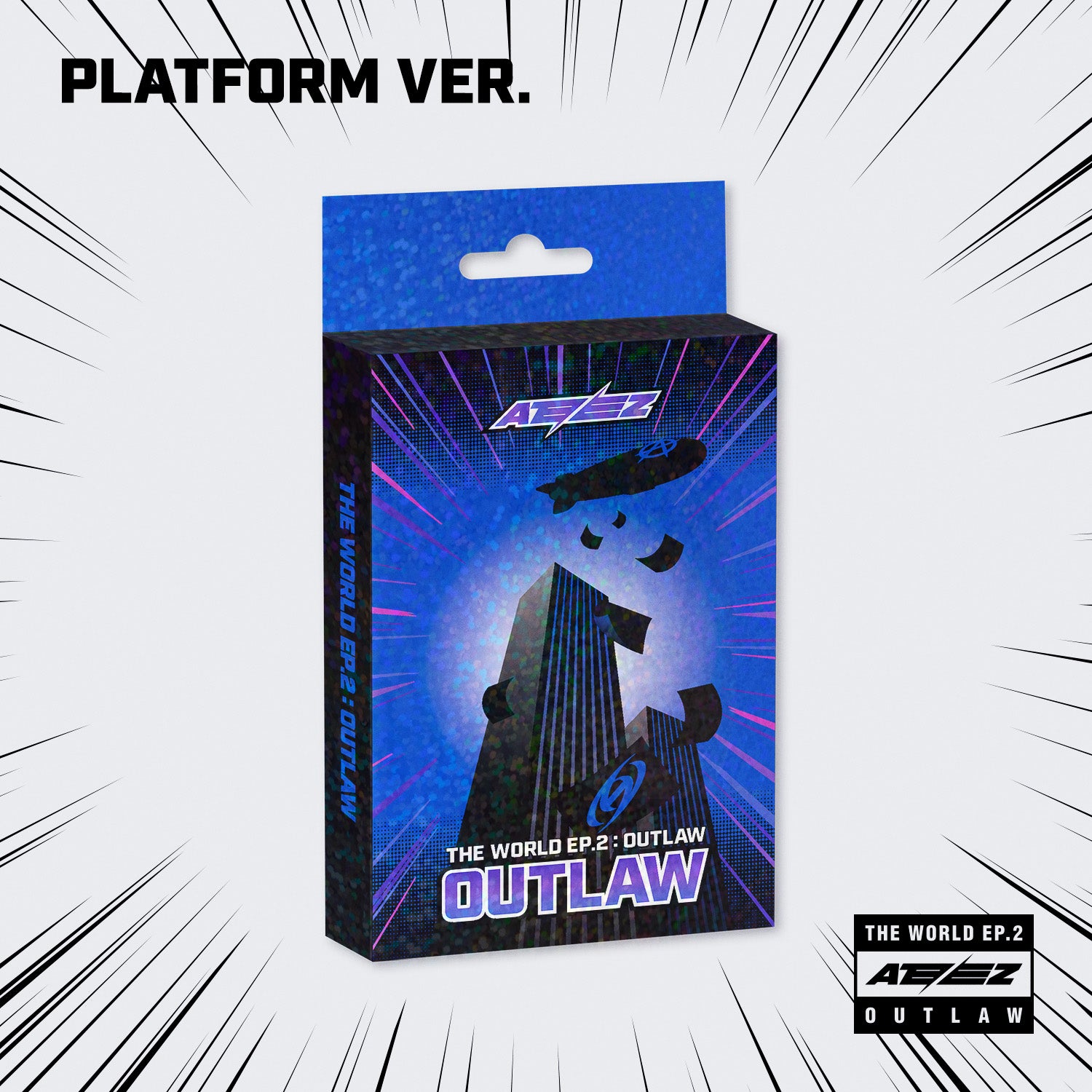 ATEEZ 9th Mini Album 'THE WORLD EP.2 : OUTLAW' (Platform Nemo) - Kpop Merchandise for Fans, Collectors & Music Lovers - Perfect for Gifts, Concerts & Kpop Collections
