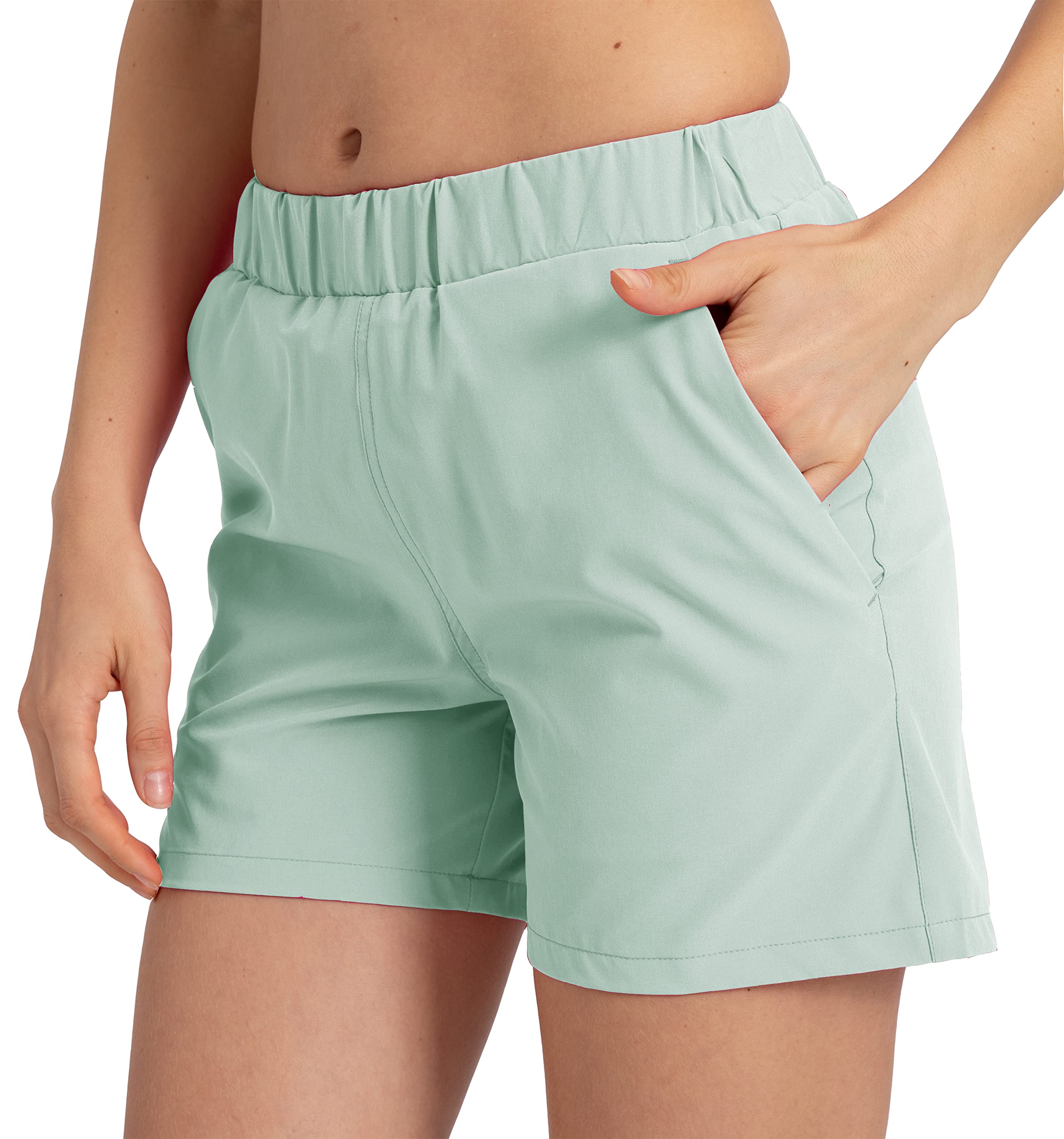 Women's 4'' Lounge Hiking Shorts - Athletic Running Yoga Workout Shorts with Pockets - Comfortable Casual Stretchy Shorts for Women - Perfect for Outdoor Activities, Gym & Relaxing at Home