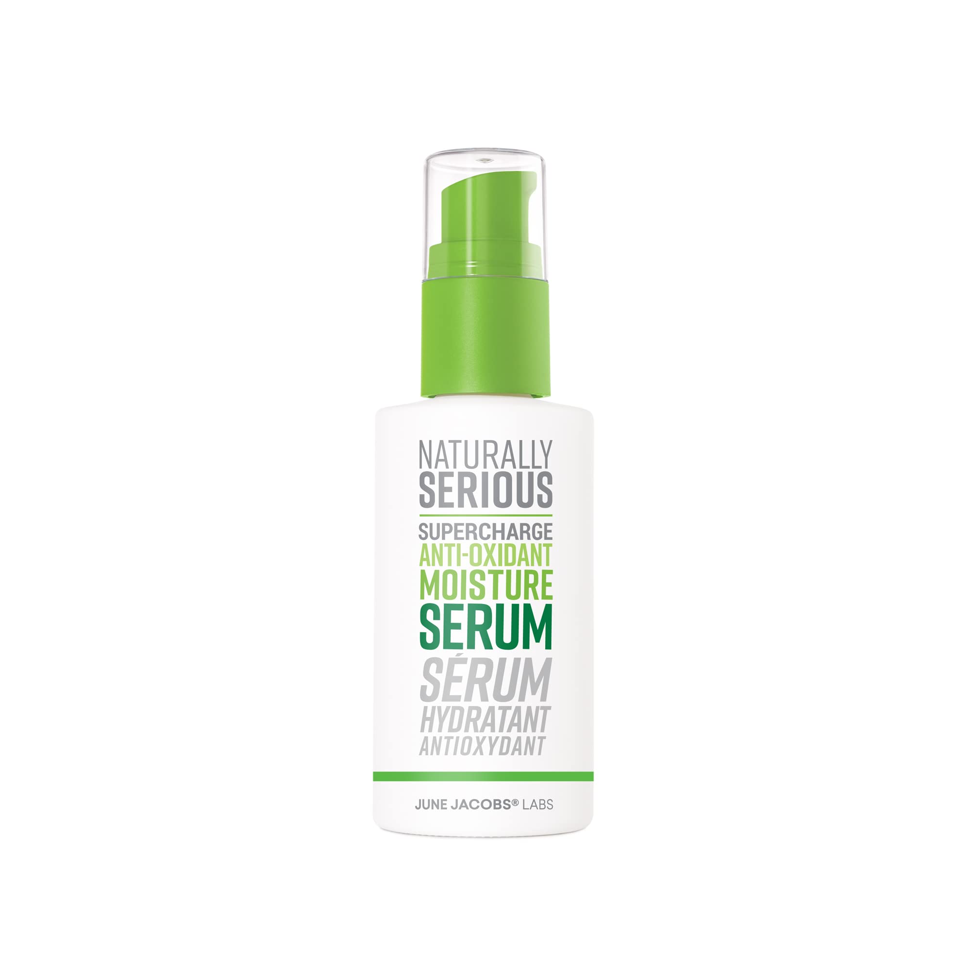 Naturally Serious Supercharge Anti-Oxidant Moisture Serum - Hydrating Face Serum with Hyaluronic Acid for Dry Skin | Vegan & Cruelty-Free Skincare | Perfect for Daily Hydration & Anti-Aging Routine