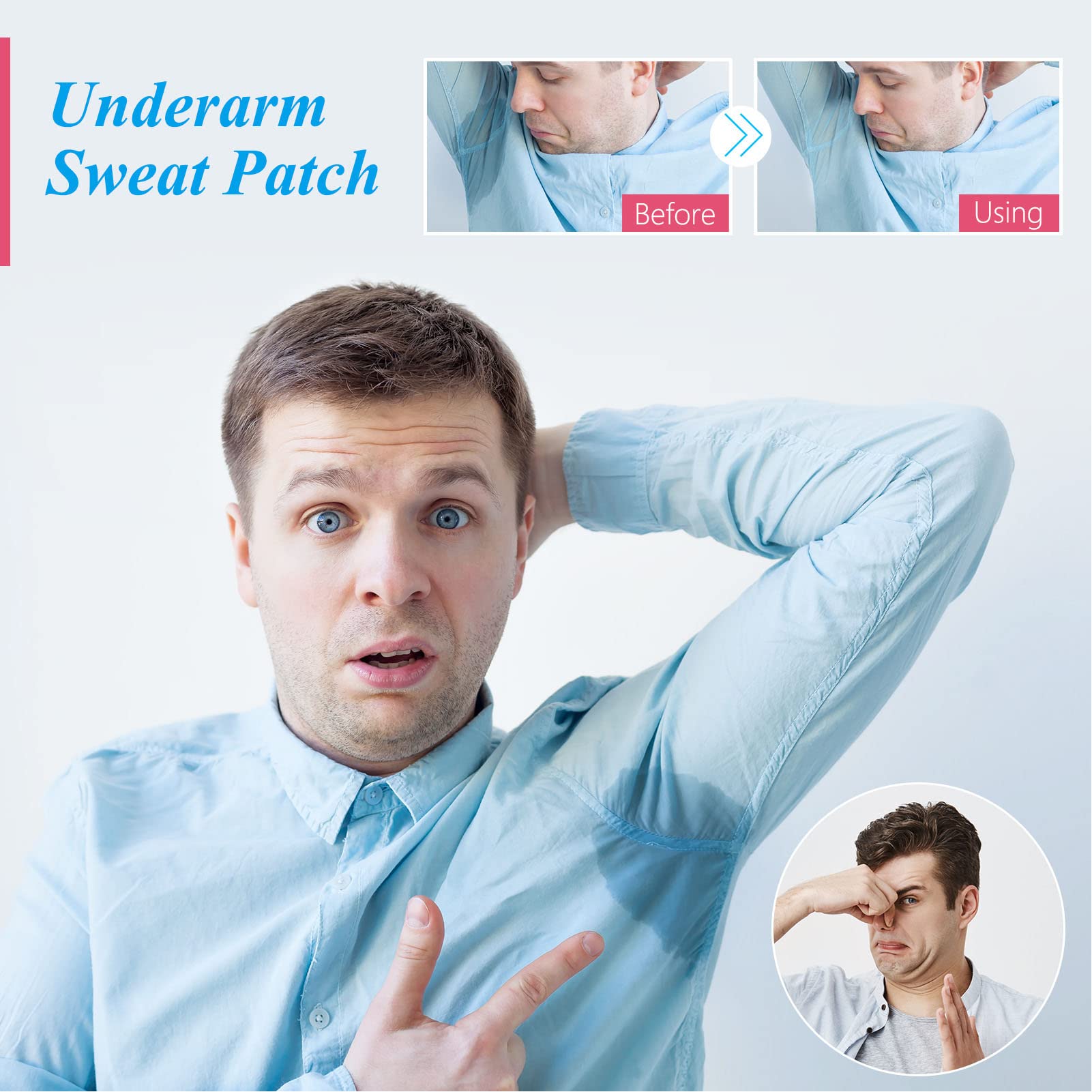 28-Pack Disposable Underarm Sweat Pads for Women & Men - Breathable, Soft, Odor-Absorbing Armpit Stickers - Concealed & Comfortable for Daily Use, Workouts, and Hot Weather