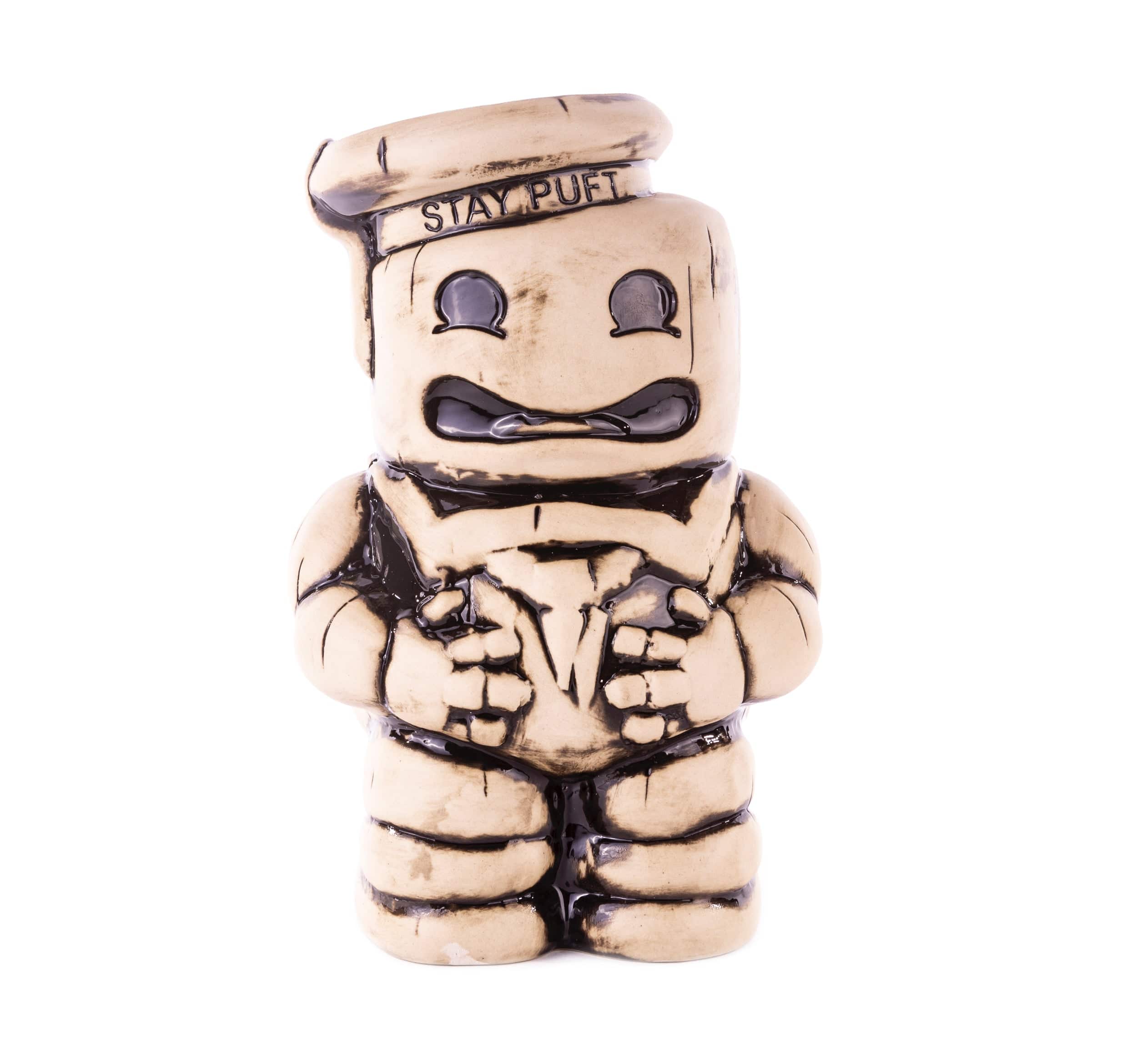 Ghostbusters Stay Puft Marshmallow Man Tiki Mug - Bone Variant Collectible Cup for Movie Fans - Perfect for Halloween Parties, Themed Events & Pop Culture Collectors