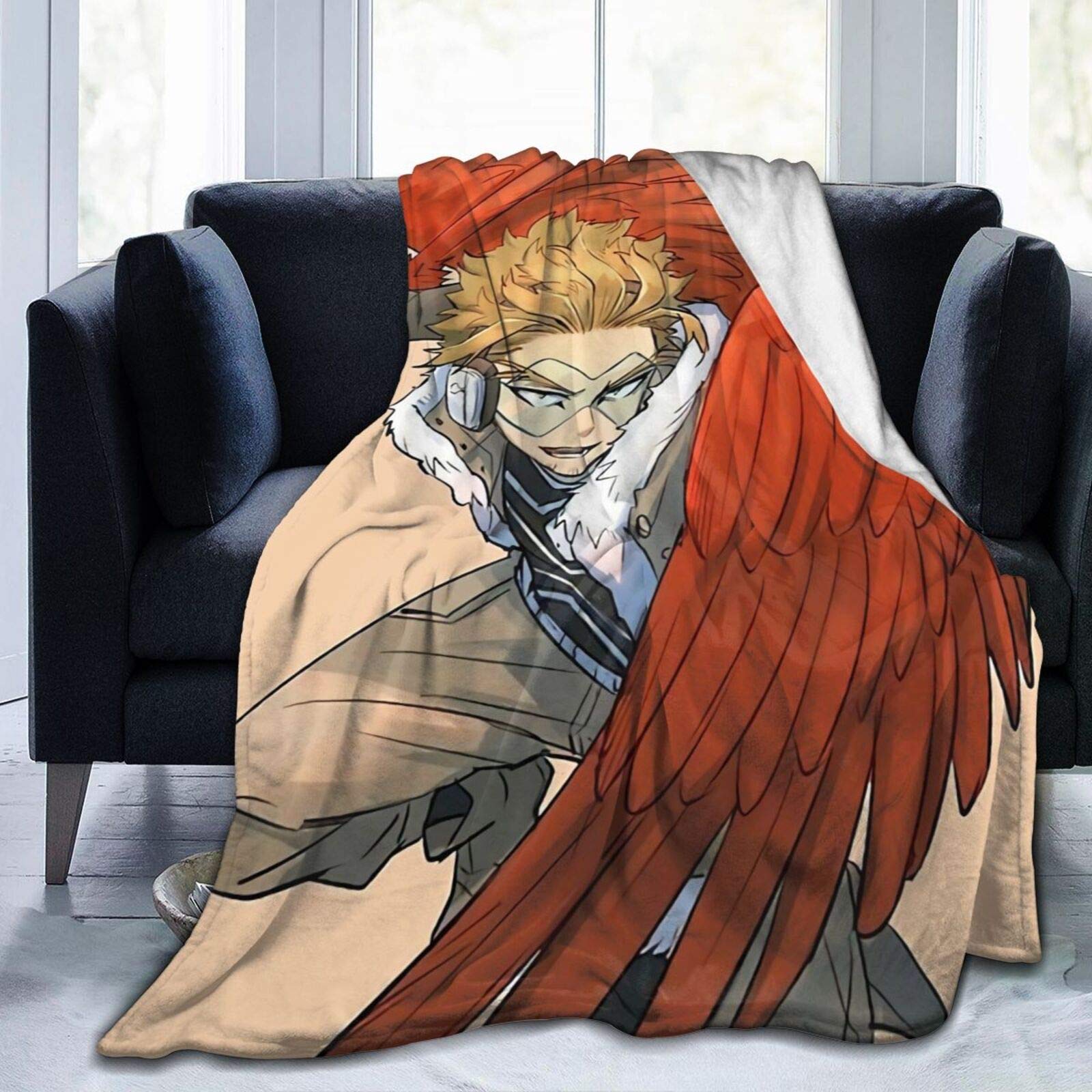 Zblin Hawk MHA Themed Blanket - Ultra Soft Plush Microfiber Flannel Throw Blanket 50