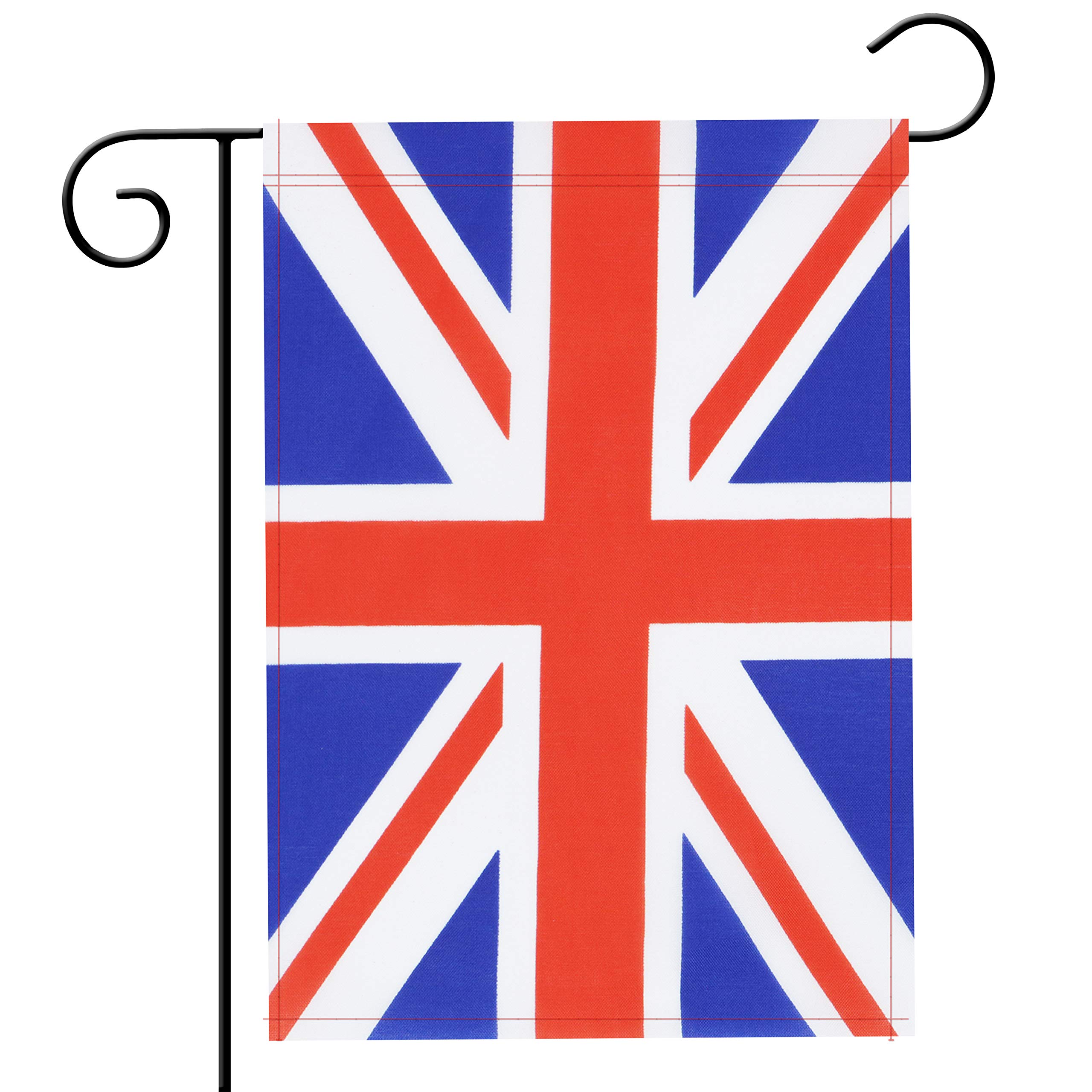 UK British Garden Flag - Double Sided No Logo Outdoor/Indoor Decorative Flag for National Day, Anniversary & Celebration Parades - Perfect for Yard, Garden, and Home Decor