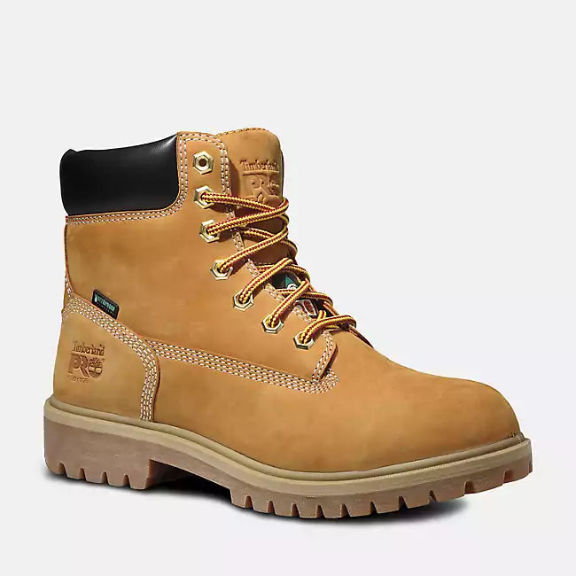 Timberland Pro® Men's & Women's 6-Inch Alloy Toe Work Boots - Waterproof Safety Shoes for Construction, Hiking & Outdoor Work