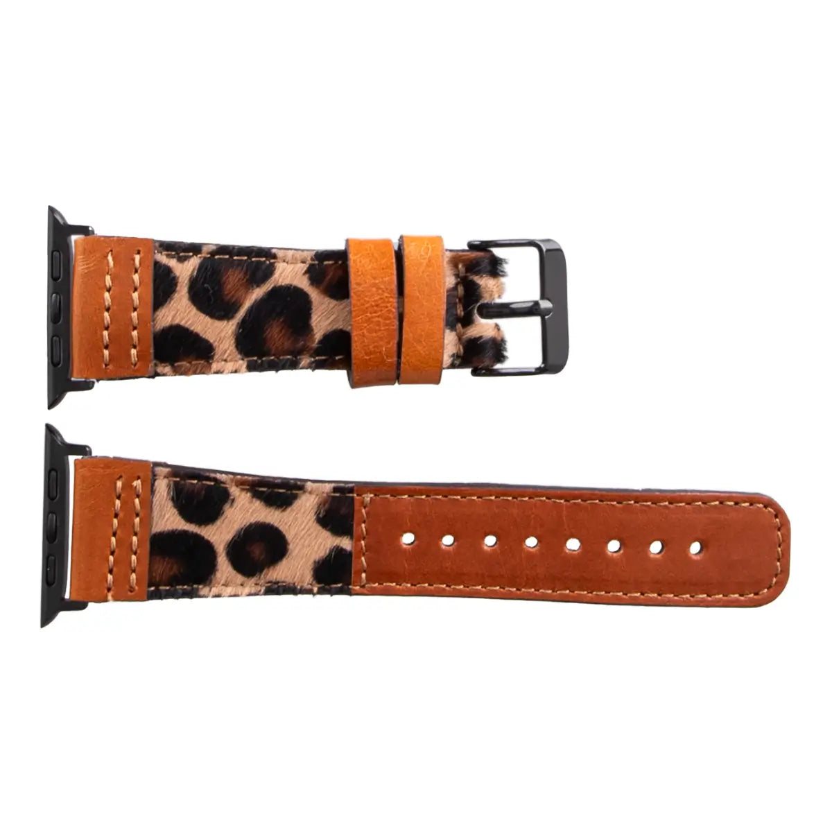Leopard Print Leather Sport Band for Apple Watch - Stylish & Durable Replacement Strap for Workouts & Everyday Wear