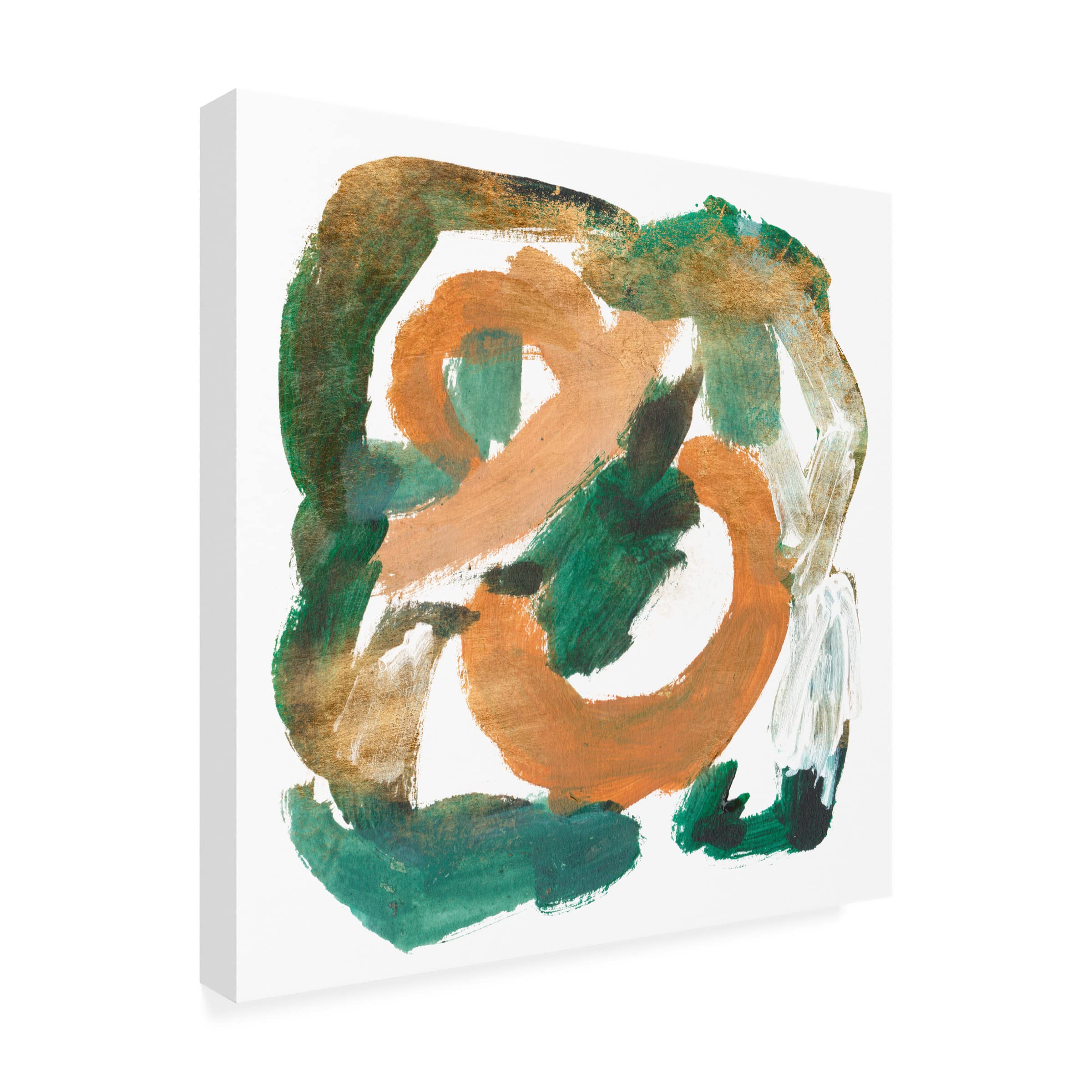 Trademark Fine Art 'Stroll IV' Canvas Wall Art Print by Melissa Wang - Modern Abstract Painting for Living Room, Bedroom & Office Decor