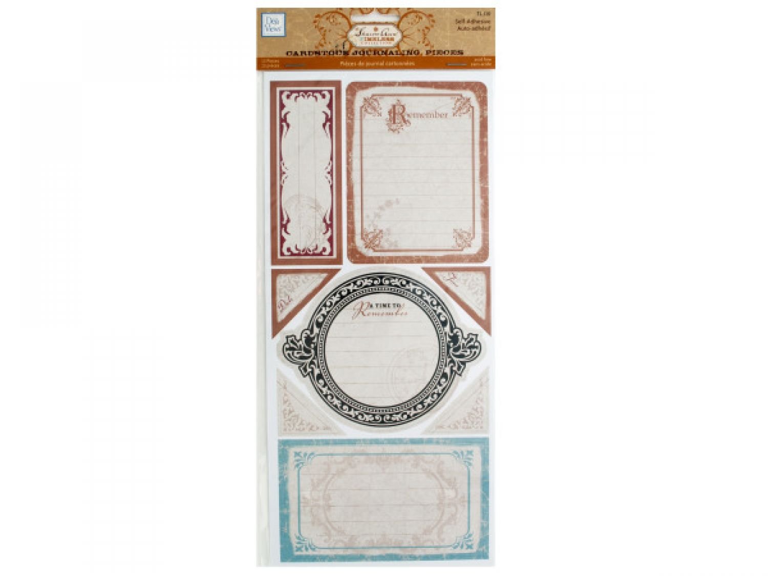 48-Piece Self-Adhesive Cardstock Journaling Stickers Set for Scrapbooking & Bullet Journals - Bulk Buy Timeless Designs for DIY Crafts, Memory Books & Planner Decorations