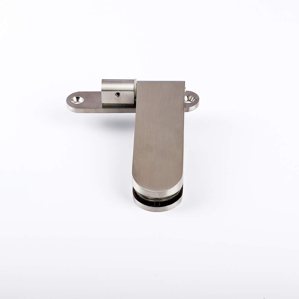 Premium Glass Door Hinge & Lock Set - Heavy Duty Lever Hinge & Patch Lock Kit for Shower, Cabinet & Furniture Doors | Secure & Durable Hardware Solution