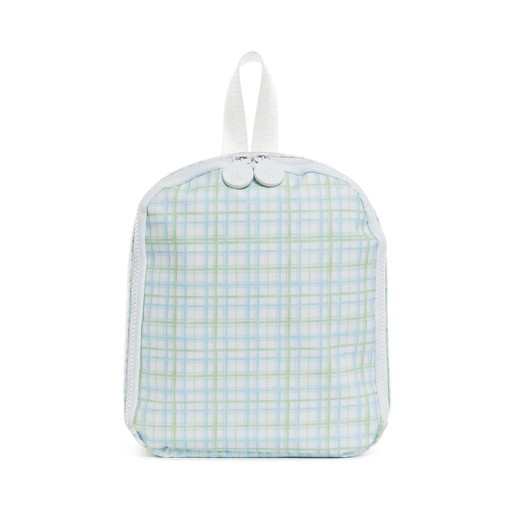 TRVL Design Classic Plaid Green Insulated Lunch Bag - Leakproof & Eco-Friendly Reusable Lunch Box for Work, School & Picnics - Perfect for Adults & Kids